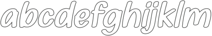Heart Flowers Oblique Outline otf (400) FONT