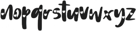 Heart Love Version otf (400) Font LOWERCASE