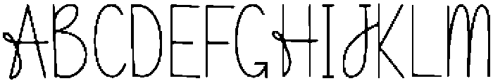 Heart Regular otf (400) Font UPPERCASE