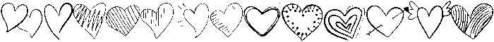 Heart Regular otf (400) Font UPPERCASE