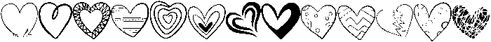 Heart Regular otf (400) Font UPPERCASE