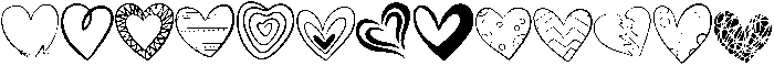 Heart Regular otf (400) Font LOWERCASE
