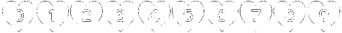 Heart Shape Outline otf (400) Font OTHER CHARS