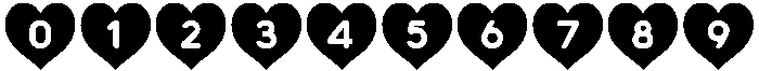 Heart Shape Regular otf (400) Font OTHER CHARS