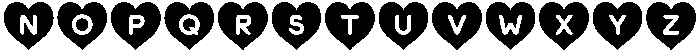 Heart Shape Regular otf (400) Font UPPERCASE