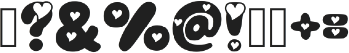 Heart Story Regular otf (400) Font OTHER CHARS