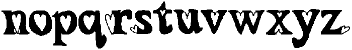 Heart-sy Regular otf (400) Font LOWERCASE