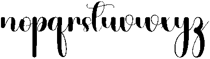 Heartbeat Regular otf (400) Font LOWERCASE