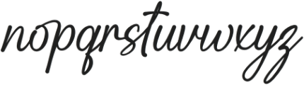 Heartfelt Connection Regular otf (400) Font LOWERCASE