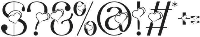 Heartfelt Devotion Regular otf (400) Font OTHER CHARS