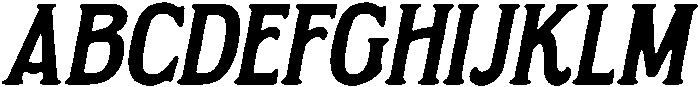 Heartfield Italic otf (400) Font UPPERCASE