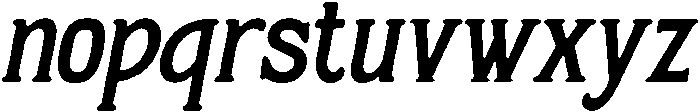 Heartfield Italic otf (400) Font LOWERCASE