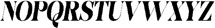HearthenRoyale CondIta otf (400) Font UPPERCASE