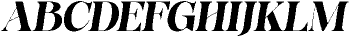 HearthenRoyale SemCondIta otf (400) Font UPPERCASE