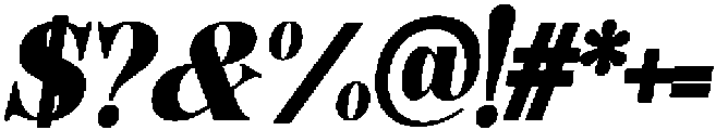 HearthenRoyaleContrast SmCnIt otf (400) Font OTHER CHARS