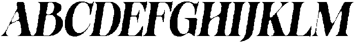 HearthenRoyaleSoft CondIta otf (400) Font UPPERCASE