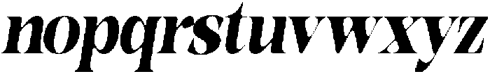 HearthenRoyaleSoft CondIta otf (400) Font LOWERCASE