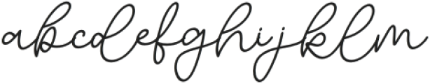 Heartline Italic Italic otf (400) Font LOWERCASE