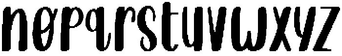 Heartline Regular otf (400) Font LOWERCASE