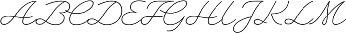 Heartline Script Light otf (300) Font UPPERCASE