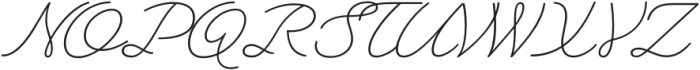 Heartline Script Light otf (300) Font UPPERCASE