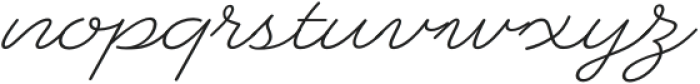 Heartline Script Light otf (300) Font LOWERCASE