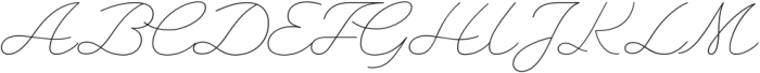 Heartline Script Thin otf (100) Font UPPERCASE
