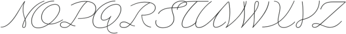 Heartline Script Thin otf (100) Font UPPERCASE