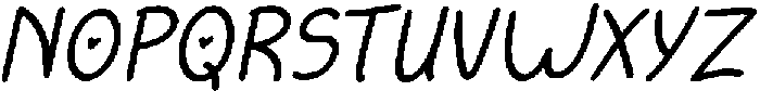 Heartova-Italic otf (400) Font UPPERCASE