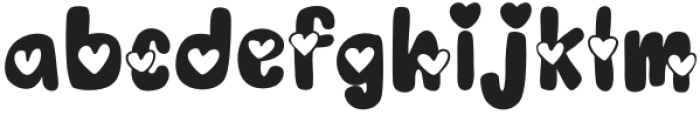 Hearts love Regular otf (400) Font LOWERCASE