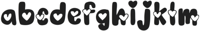 Hearts love Regular ttf (400) Font LOWERCASE