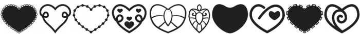 Heartsymo Symbols otf (400) Font OTHER CHARS