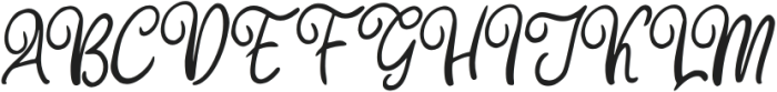 Hearttum Italic otf (400) Font UPPERCASE