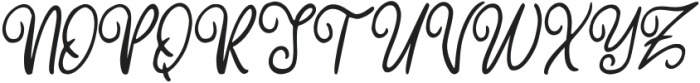 Hearttum Italic otf (400) Font UPPERCASE