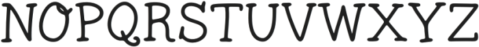 Heartwarming Serif Regular otf (400) Font UPPERCASE