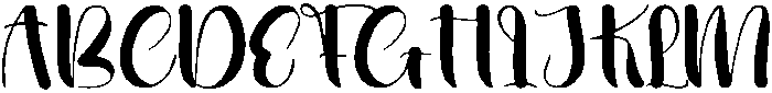 Hearty Regular otf (400) Font UPPERCASE