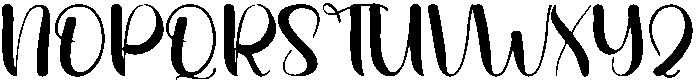 Hearty Regular otf (400) Font UPPERCASE