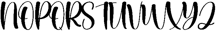 Hearty Regular otf (400) Font UPPERCASE