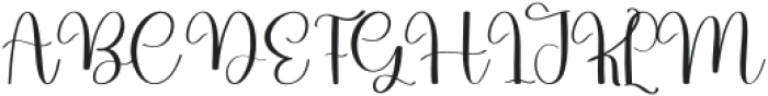 Hearty Regular otf (400) Font UPPERCASE