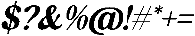 Hearty Sacred Italic otf (400) Font OTHER CHARS