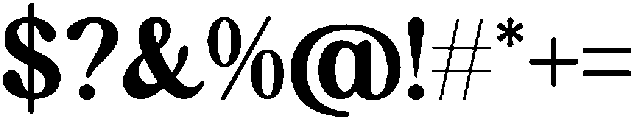 Hearty Sacred otf (400) Font OTHER CHARS