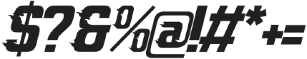 Heat Road Italic otf (400) Font OTHER CHARS
