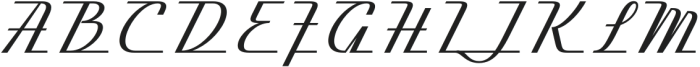 Heatrous Oblique otf (400) Font UPPERCASE