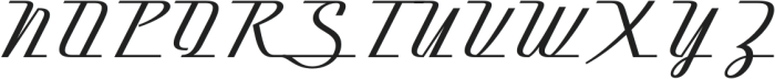 Heatrous Oblique otf (400) Font UPPERCASE