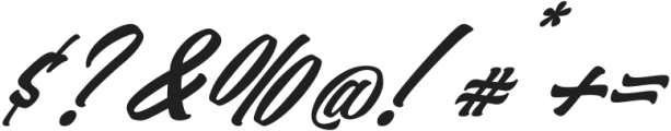 Heats Black Italic otf (900) Font OTHER CHARS