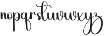 Heaven Beautiful Regular otf (400) Font LOWERCASE