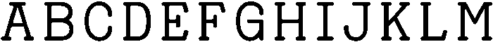 Heaven Mono Regular otf (400) Font UPPERCASE