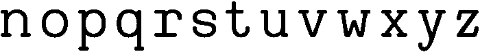 Heaven Mono Regular otf (400) Font LOWERCASE