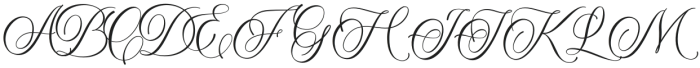 Heaven Of Love Hybrid otf (400) Font UPPERCASE