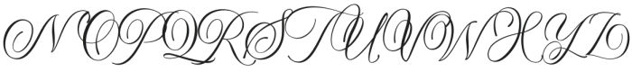 Heaven Of Love Hybrid otf (400) Font UPPERCASE